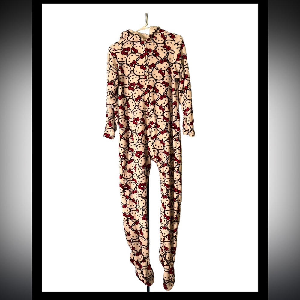 Hello Kitty Onesie Fleece Pajamas
